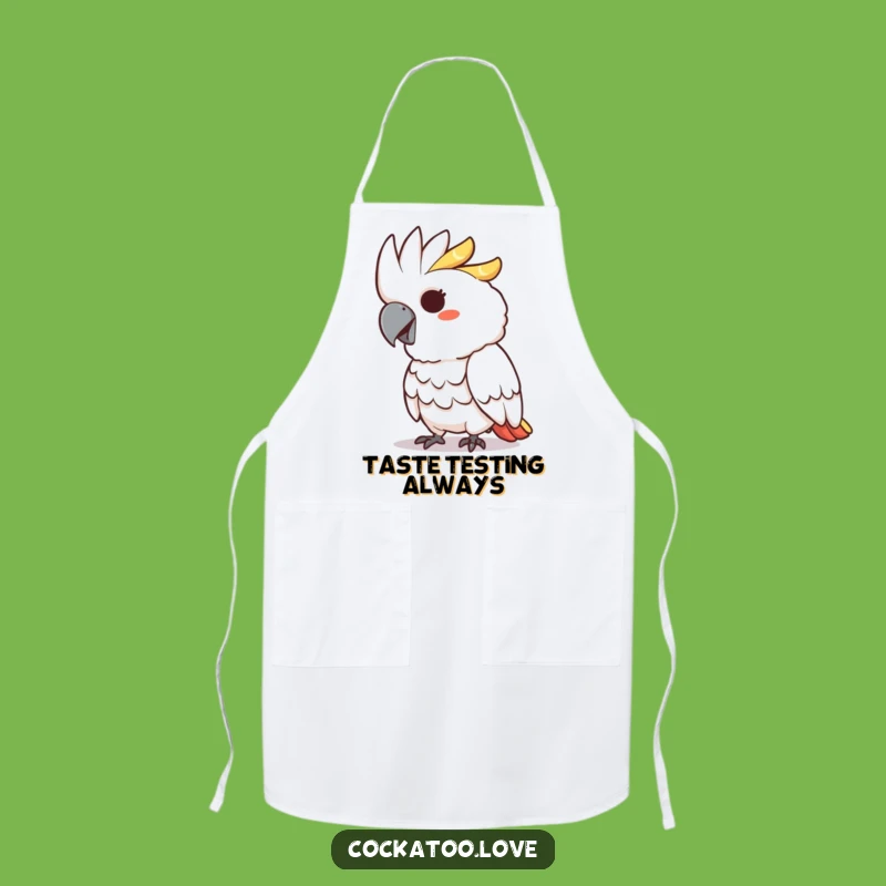 Funny Cockatoo Apron: Peck Your Way Through Cooking with Mischief!