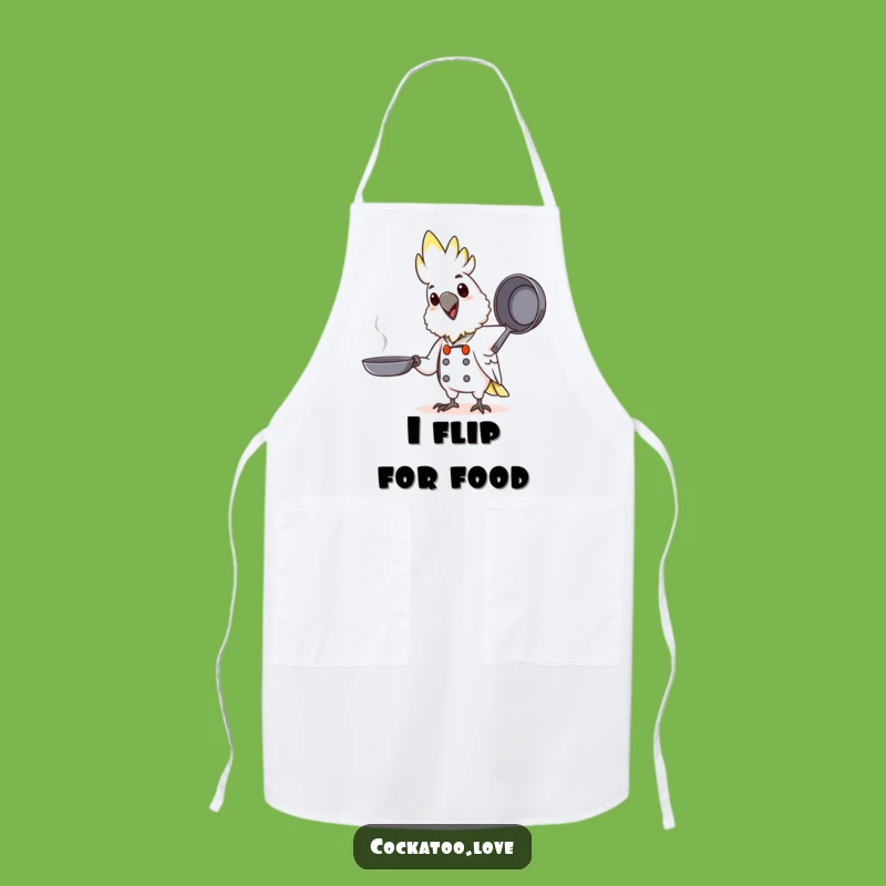 Funny Chef Cockatoo Apron: Cook with Happy Flair