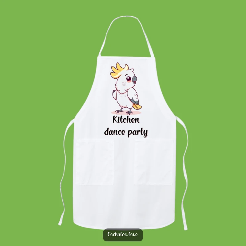 Funny Cockatoo Dance Apron: Kitchen Grooves in Style, Hilarious Funny Gift