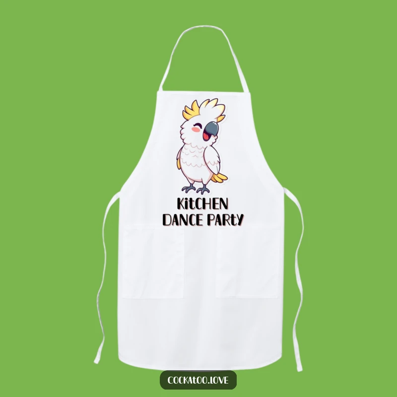 Funny Cockatoo Rhythm Apron - Cook with a Beat, a Hilarious Gift!