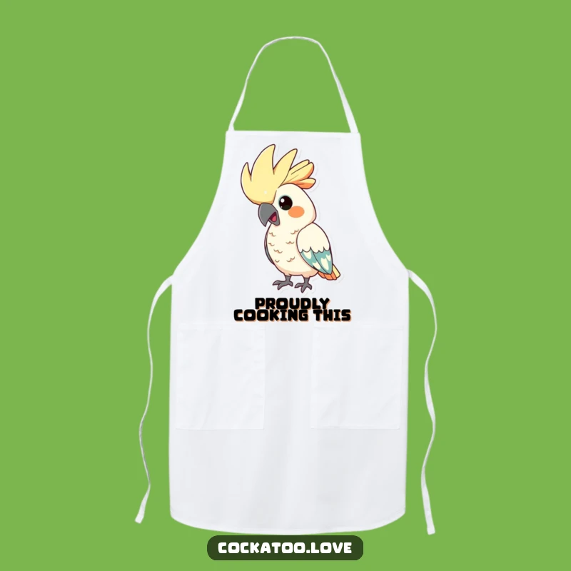 Funny Proud Cockatoo Apron: Comical Kitchen Wear for the Proud Chef, Funny Gift