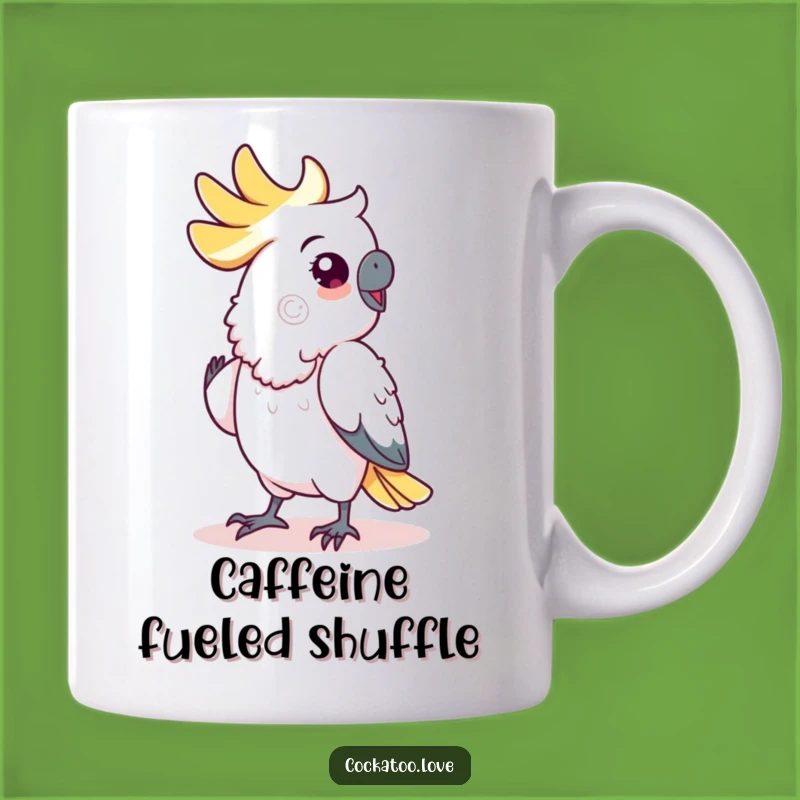 Funny Cockatoo Dance Mug: Hilarious Bird Grooving Coffee Cup, Perfect Funny Gift