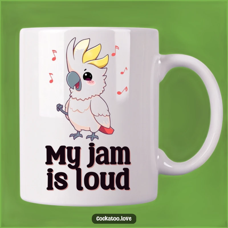 Funny Cockatoo Music Bobbing Head Mug - Perfect Gift for Bird Lovers!