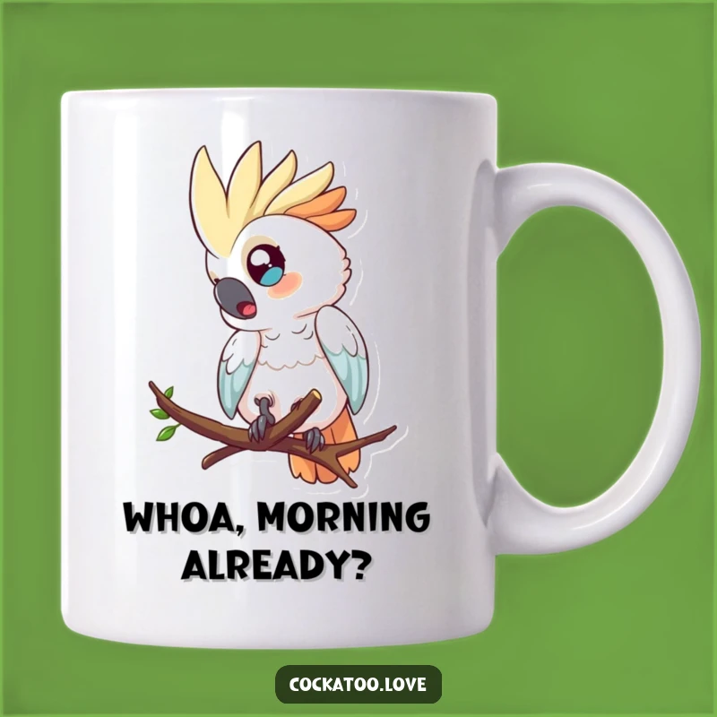 Funny Cockatoo Tumble Mug a Surprised Birdy Gift