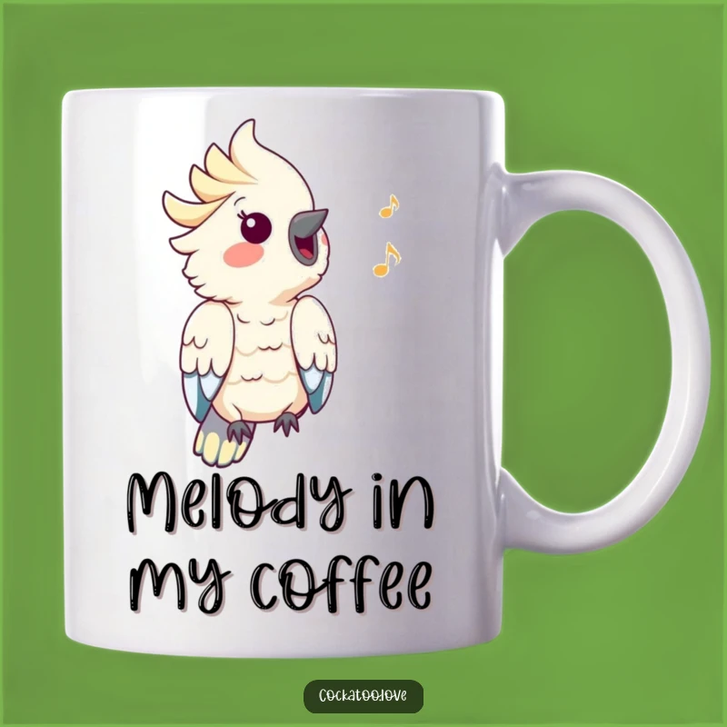 Funny Cockatoo Whistle Mug - Cheerful Bird Music Mug, Perfect Funny Gift
