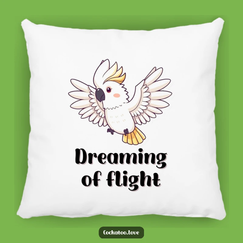 Funny Cockatoo Flying Pillow - Soft & Inspirational Accent Pillow