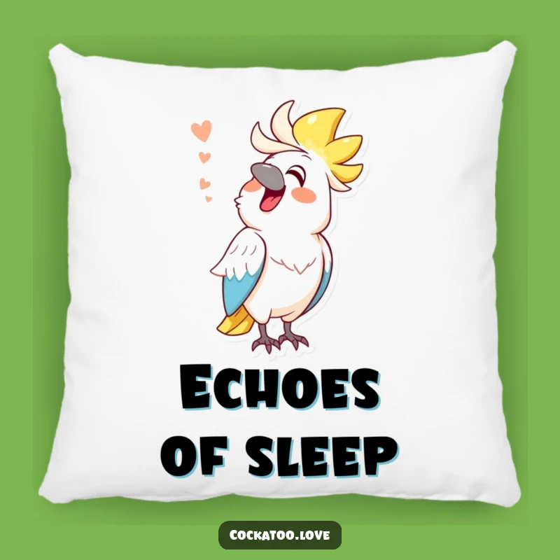 Funny Mimicking Cockatoo Pillow: Sound Impression Comfort, Laughs