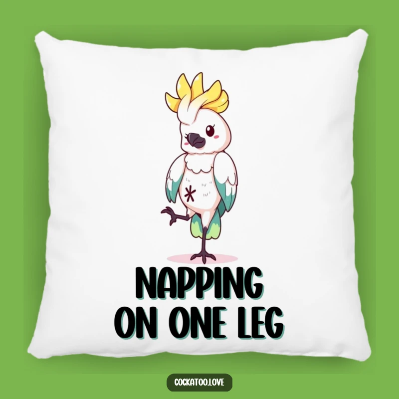Funny Cockatoo Balance Pillow - Comfy Quirks, a Hilarious Gift!