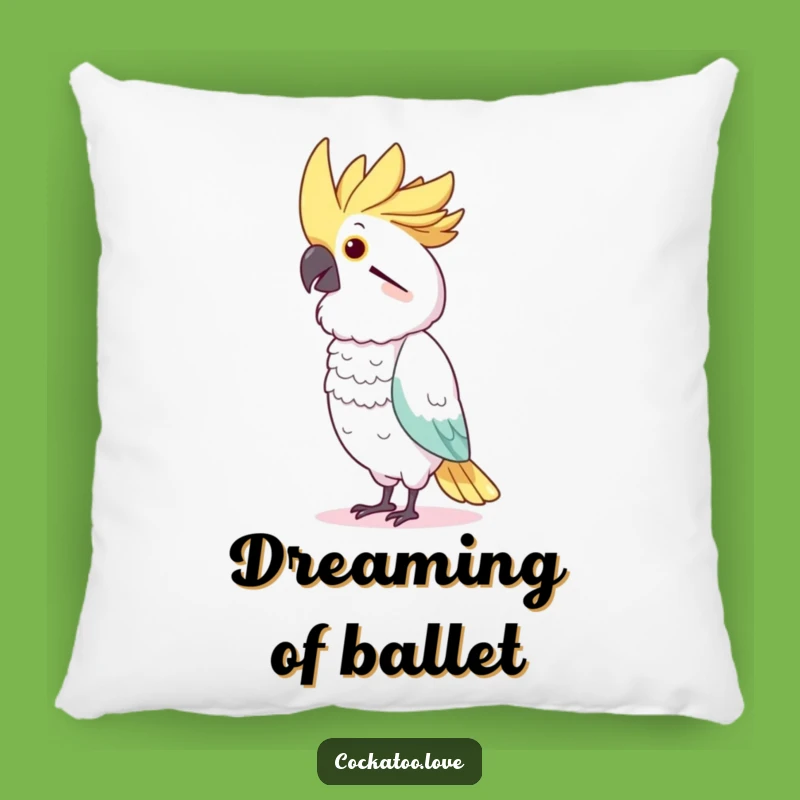 Funny Cockatoo Dancer Pillow: Cozy Bird Imitating Moves, Decorative Funny Gift