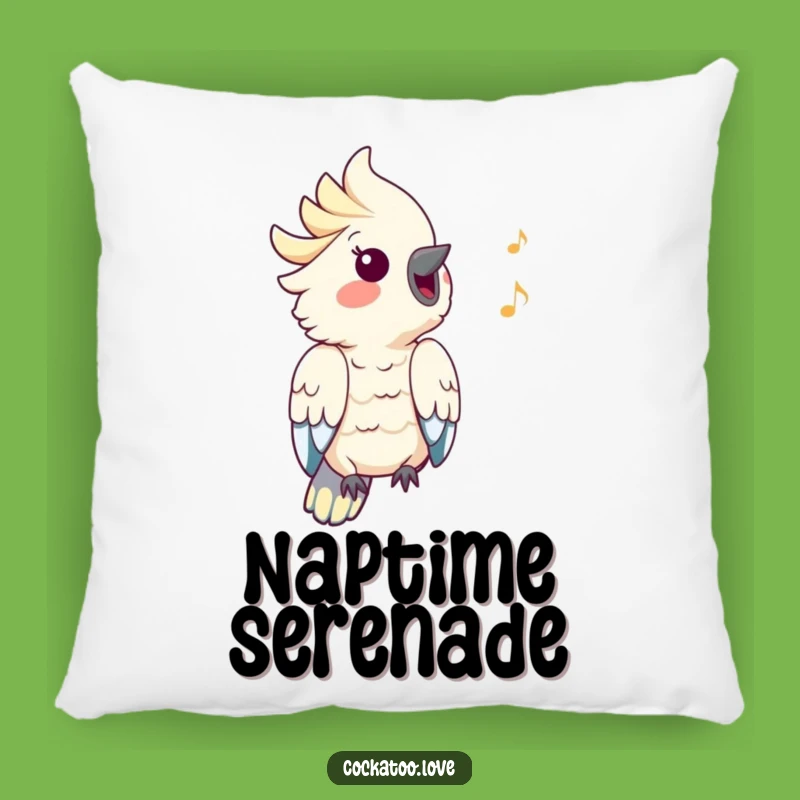 Funny Cockatoo Melody Pillow - Soft & Cheerful Accent Pillow