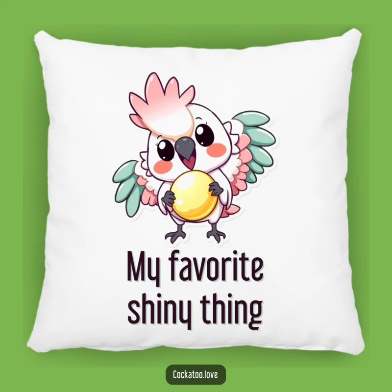 Funny Playful Cockatoo Pillow: Cozy Up with Generous Bird Comfort!