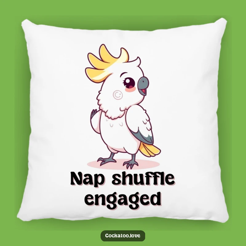 Funny Cockatoo Dance Pillow: Comfy Cushion for Bird Lovers, Hilarious Funny Gift