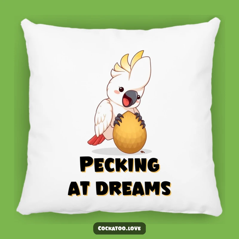 Funny Cockatoo Pillow: Soft Comfort, Happy Seed Design, Perfect Funny Gift