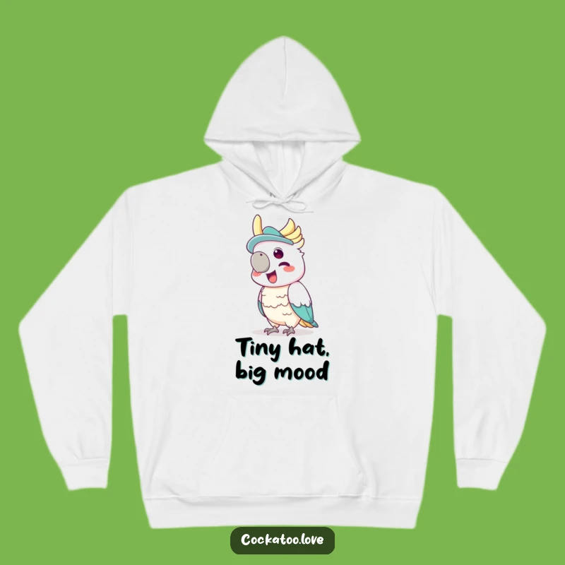 Cozy Funny Cockatoo Hat Hoodie a Warm Squawking Gift
