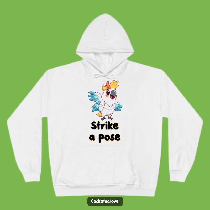 Funny Cockatoo Pose Hoodie: Cozy Up in Comedy, Perfect Funny Gift!