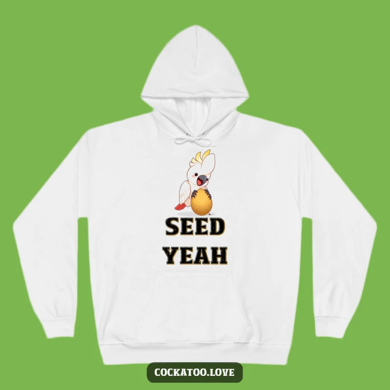 Funny Cockatoo Snack Hoodie: Cozy Bird Design, Hilarious & Funny Gift