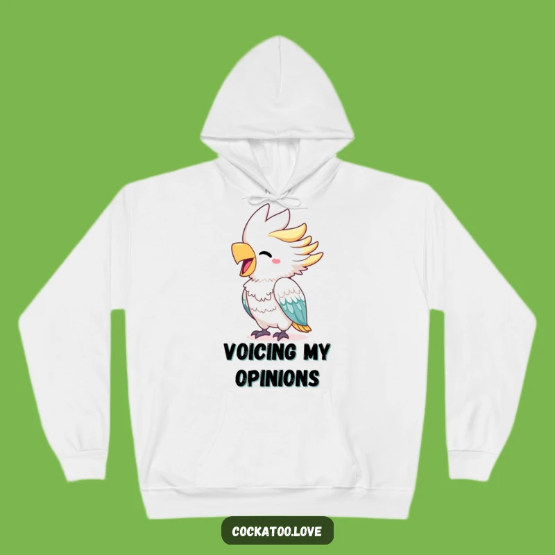 Funny Cockatoo Squawk Hoodie - Cozy Cheerful Bright Beak Bird Sweatshirt, Great Humorous Gift