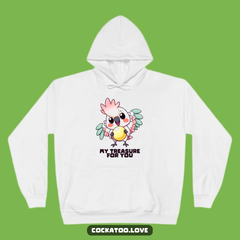 Funny Playful Cockatoo Hoodie: Stay Cozy and Share the Sparkle!