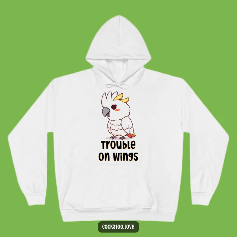 Funny Cockatoo Hoodie: Cozy Up with a Mischievous Pecking Bird