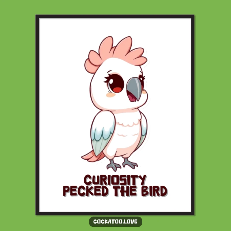 Free Printable Wall Art: Curious Cockatoo! Sweet Downloadable Decor for Any Room