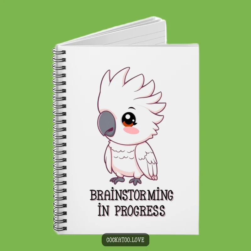 Funny Cockatoo Notebook: Curious Bird Journal for Inquisitive Notes