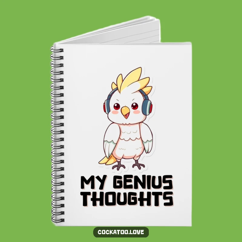 Funny Cockatoo Music Notebook: Jot Down Groovy Ideas, Perfect Hilarious Gift!