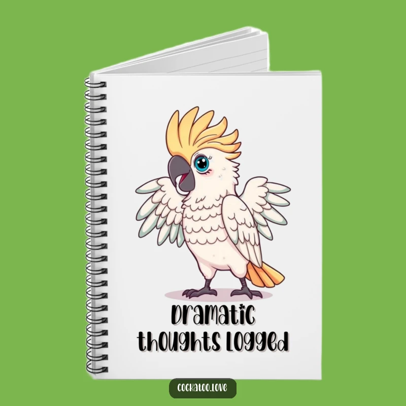 Funny Proud Cockatoo Notebook: Dramatic Notes - Useful Funny Gift!