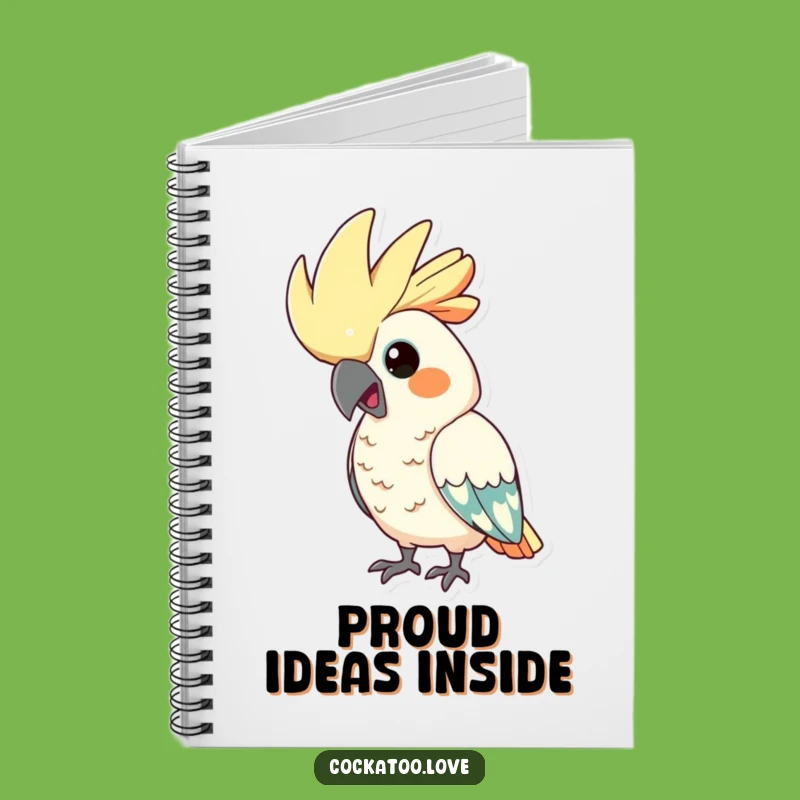 Funny Proud Cockatoo Notebook: Hilarious Crested Journal for Your Thoughts, Great Funny Gift
