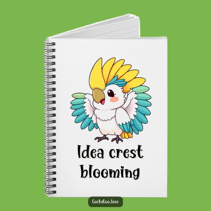 Funny Cockatoo Crest Fan Notebook: Jot Down Notes with Tropical Excitement!