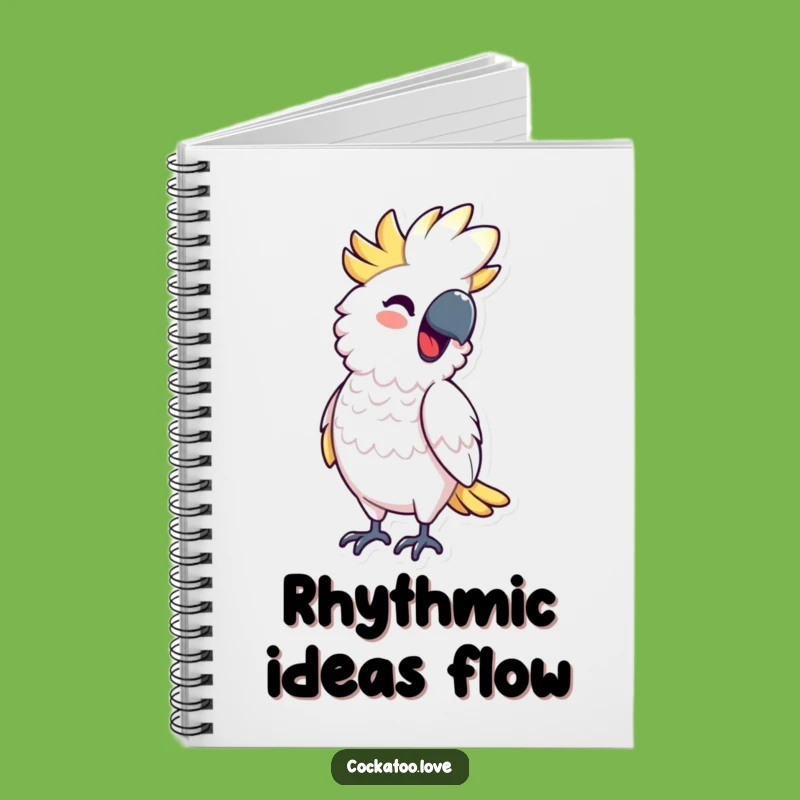 Funny Cockatoo Rhythm Notebook - Jot Down Your Best Moves, a Hilarious Gift!