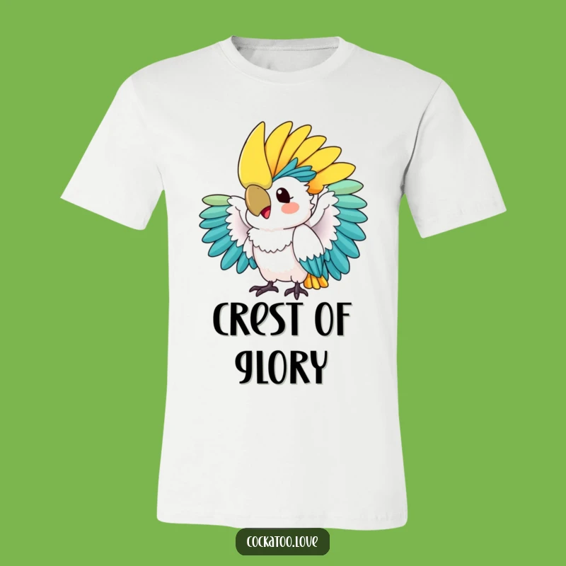 Funny Cockatoo Crest Fan T-Shirt: Show Off Your Flair with This Hilarious Bird Tee!