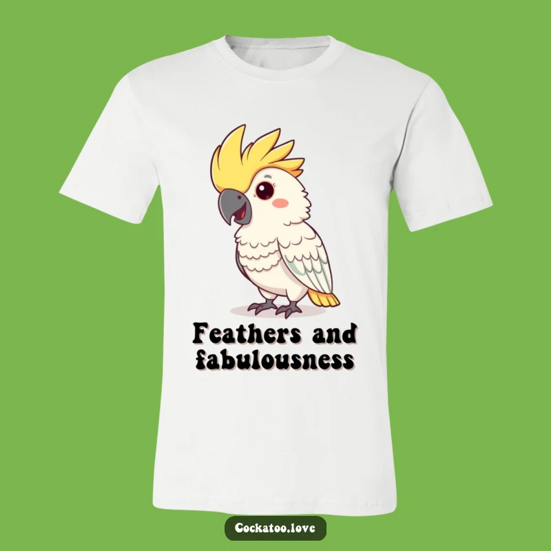 Funny Cockatoo Nod T-Shirt: Comical Bird Graphic Tee for Laughter