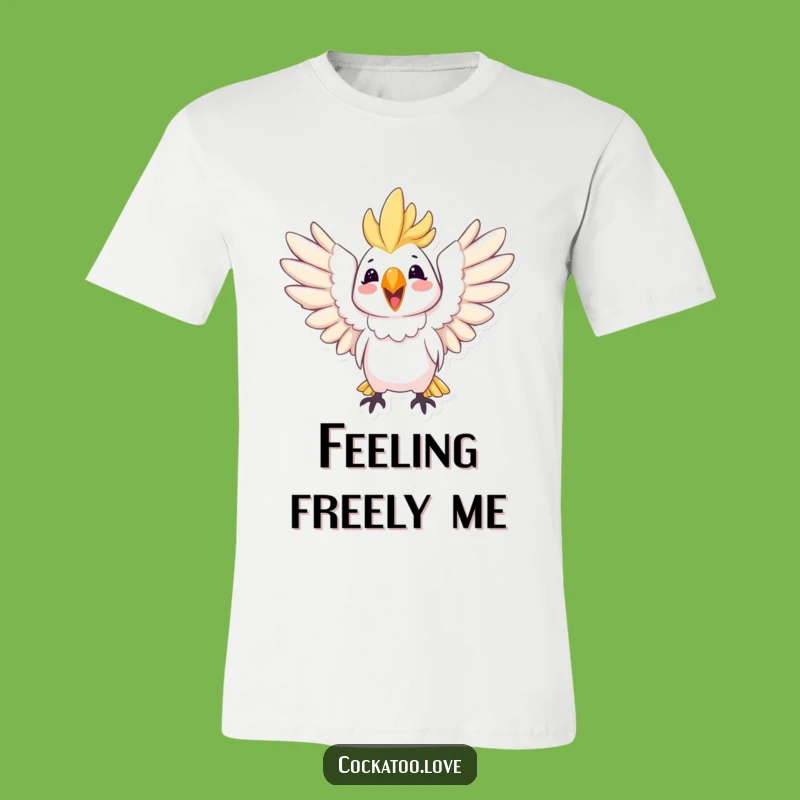 Funny Joyful Cockatoo T-Shirt: Expressive Bird Style, The Ultimate Happy Gift!