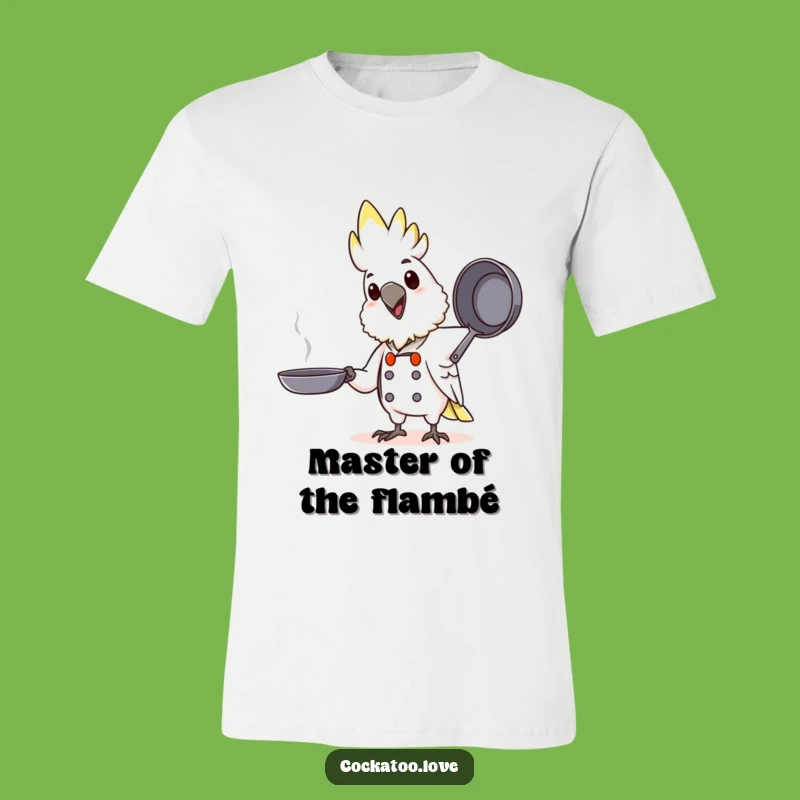Funny Chef Cockatoo T-Shirt: Wear Your Culinary Passion with Pride