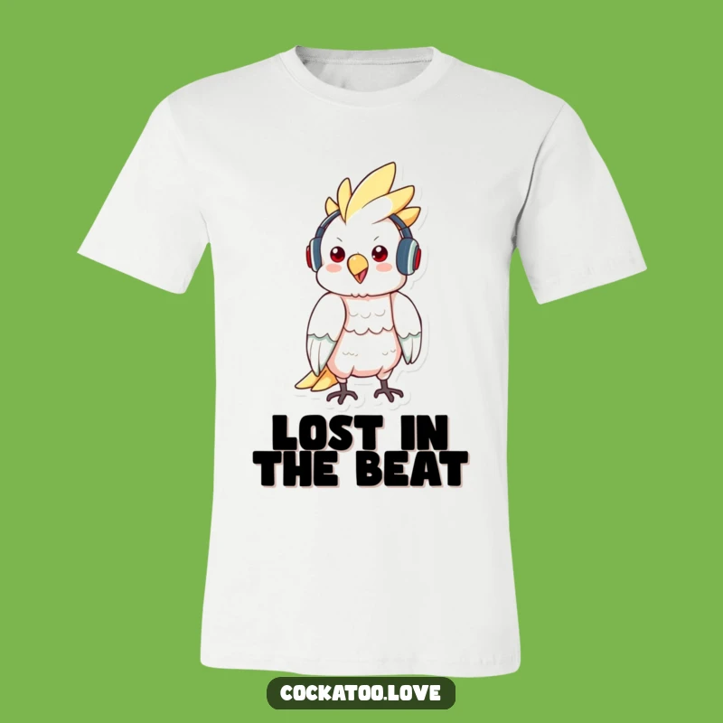 Funny Cockatoo Music Tee: Rocking Bird Style, The Ultimate Comical Gift!