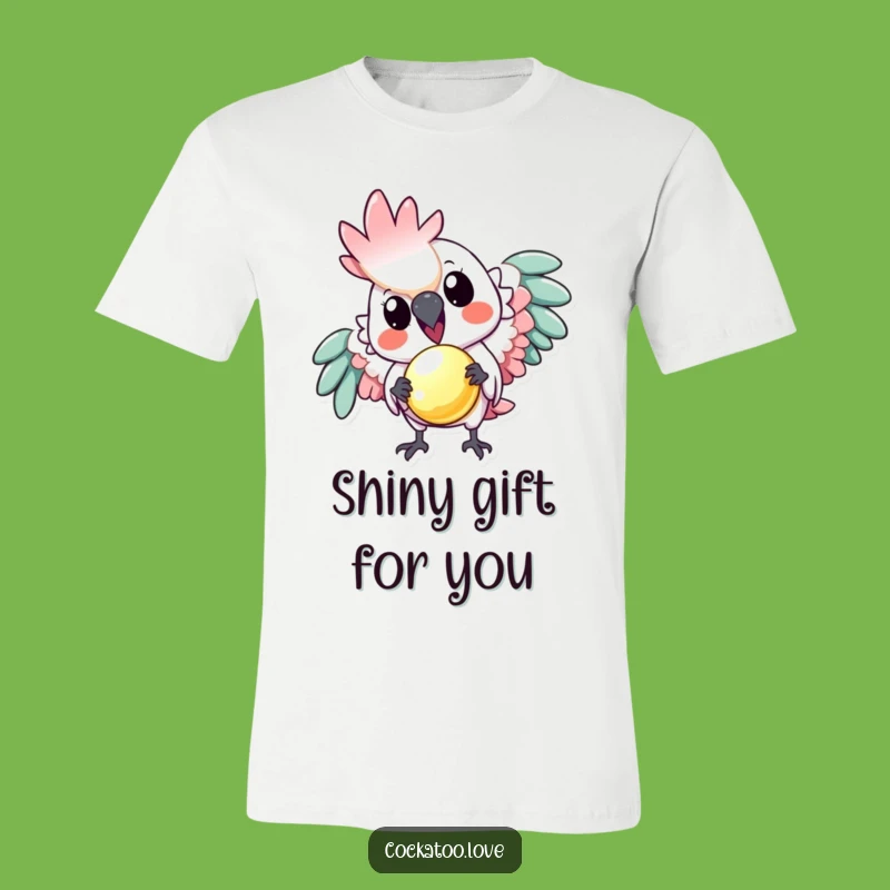 Funny Playful Cockatoo T-Shirt: Share the Sparkle with This Hilarious Bird Tee!