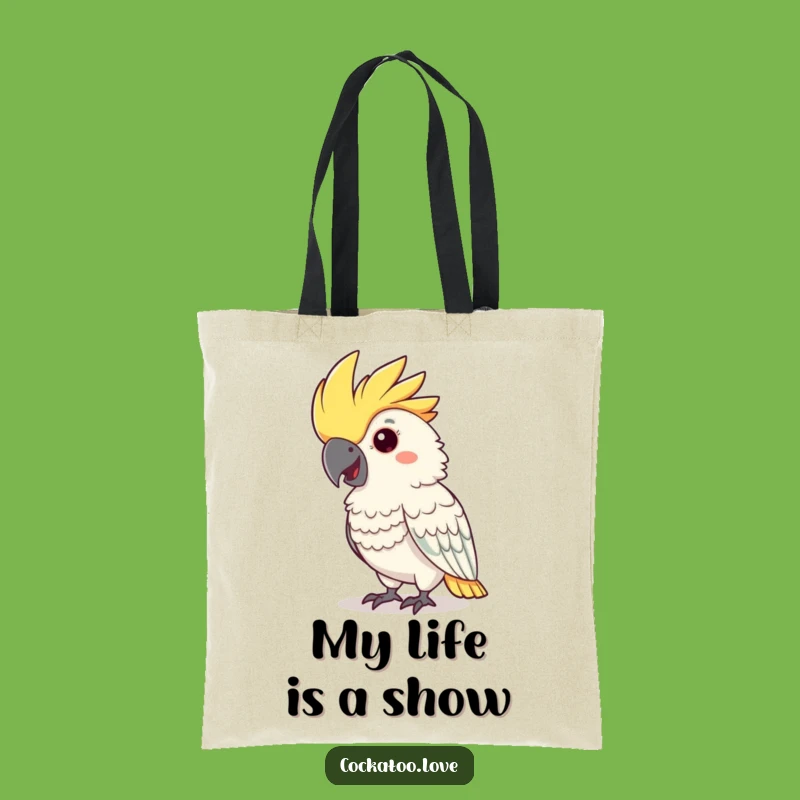 Funny Cockatoo Tote Bag: Stylish Bird Carryall for Humorous Groceries